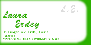 laura erdey business card